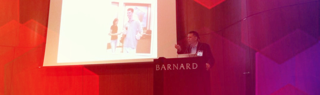 Tony Crider speaks the the opening plenary of the 2014 Annual Faculty Institute for Reacting to the Past at Barnard College.